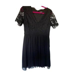 Black Lace Mini Dress - Size L - Never Worn - New with Tags